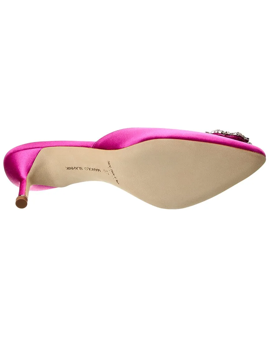 Manolo Blahnik Hangisimu 50 Satin Mule