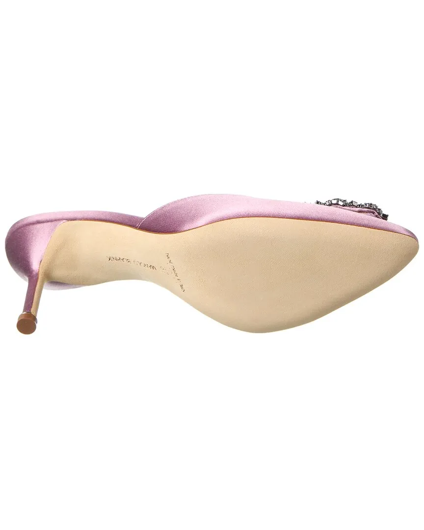 Manolo Blahnik Hangisimu 70 Satin Mule