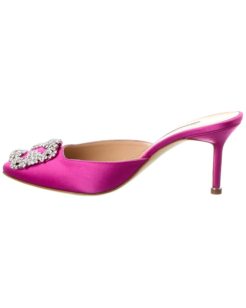 Manolo Blahnik Hangisimu 70 Satin Mule
