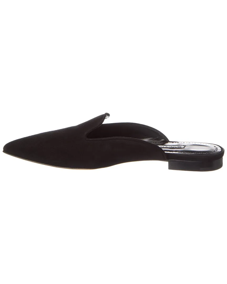 Manolo Blahnik Wilfa Suede Mule