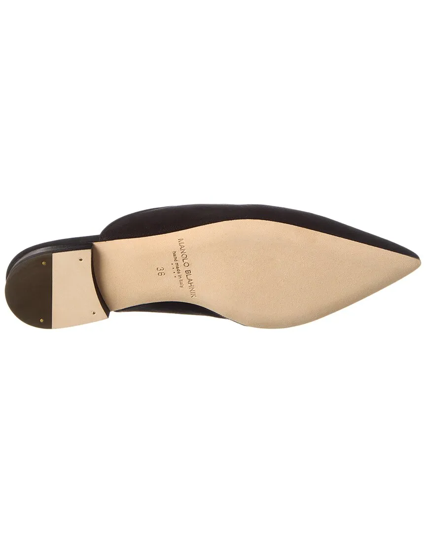 Manolo Blahnik Wilfa Suede Mule