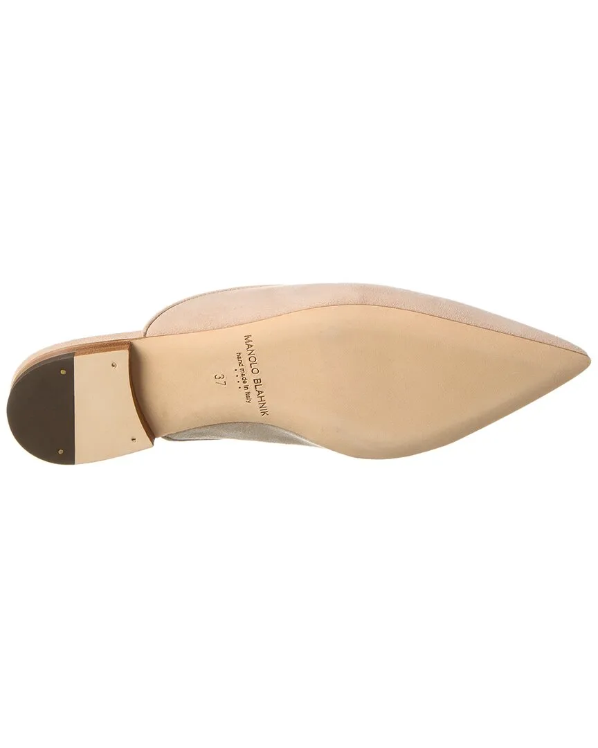 Manolo Blahnik Wilfa Suede Mule