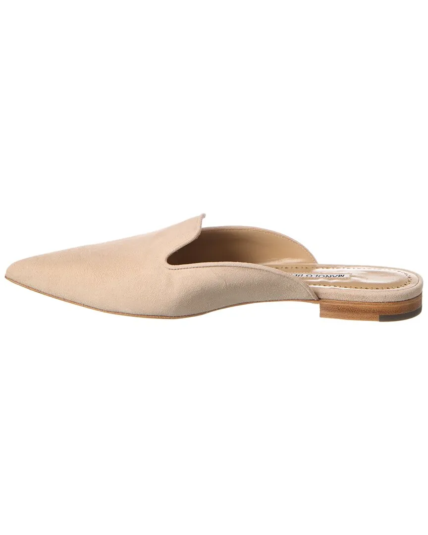 Manolo Blahnik Wilfa Suede Mule