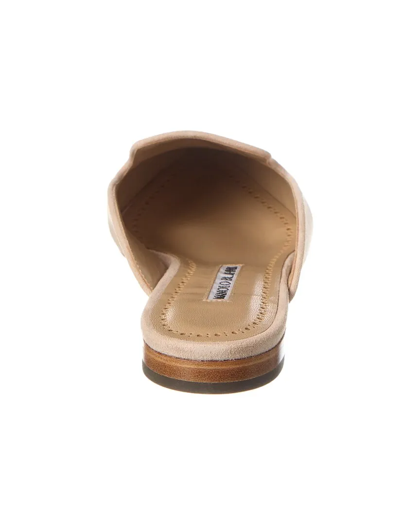 Manolo Blahnik Wilfa Suede Mule