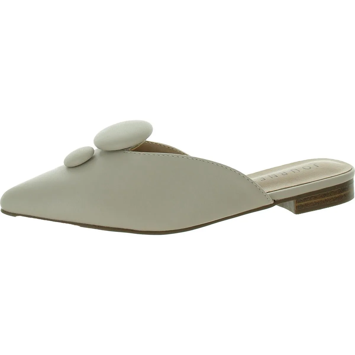 Maorie Womens Leather Slip On Mules