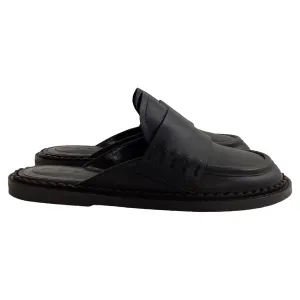 Marni Loafer Mules in Black Leather