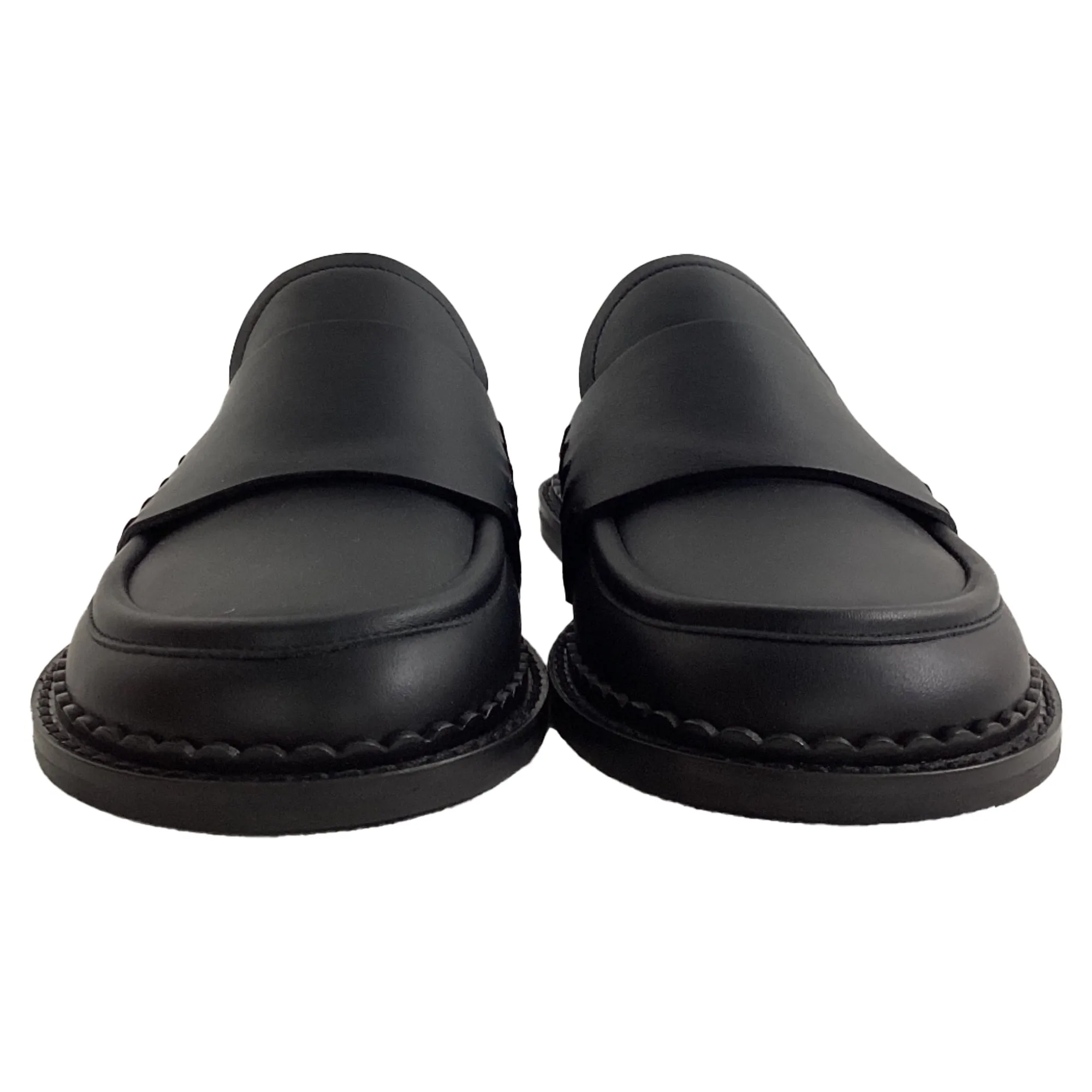 Marni Loafer Mules in Black Leather