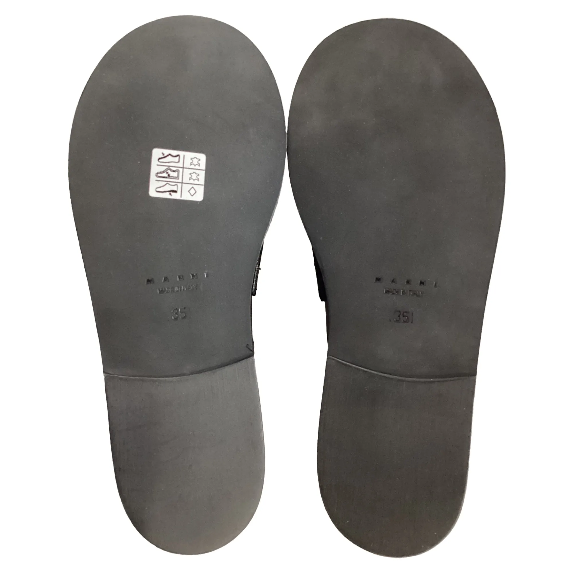Marni Loafer Mules in Black Leather