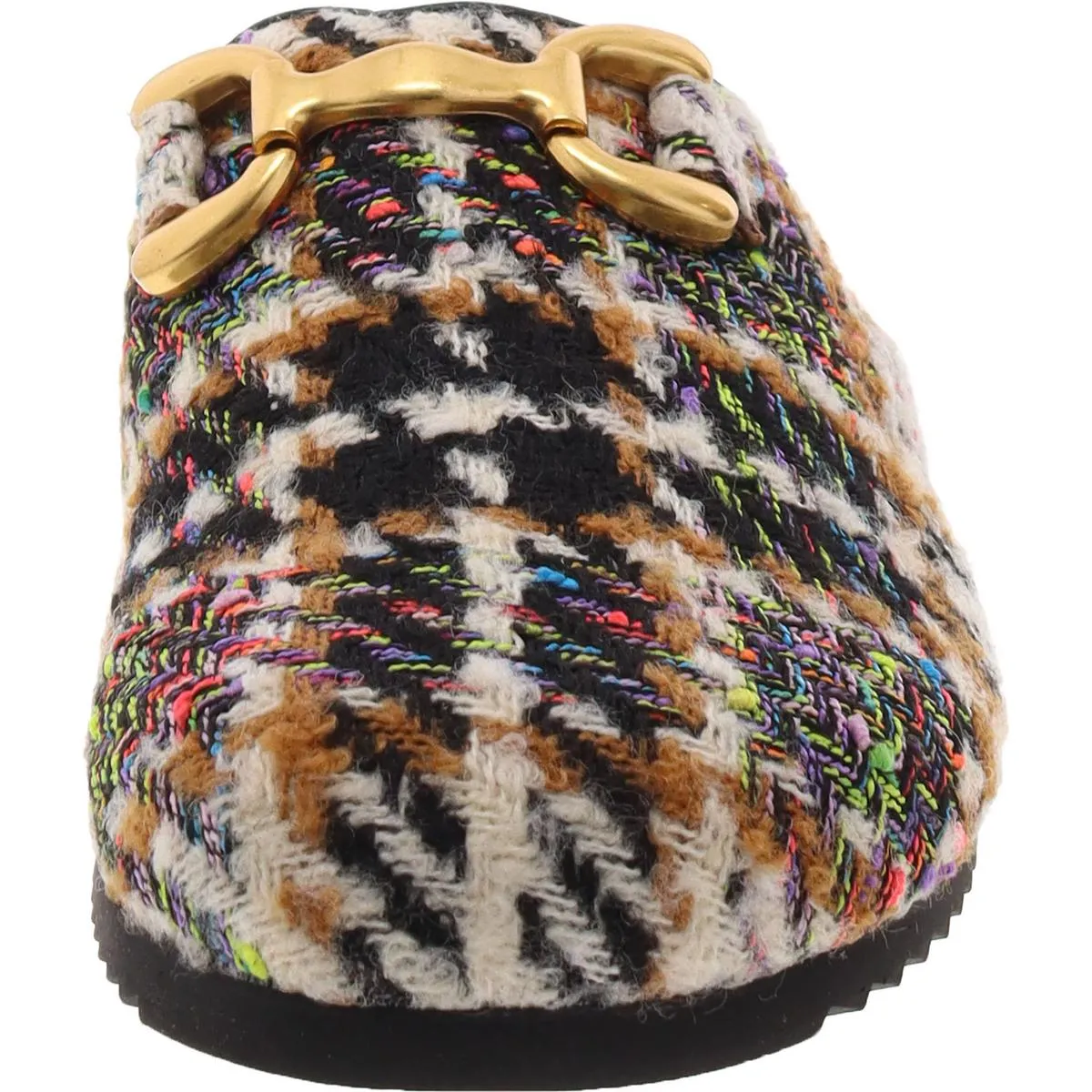 Masin Womens Chain Slip-On Mules
