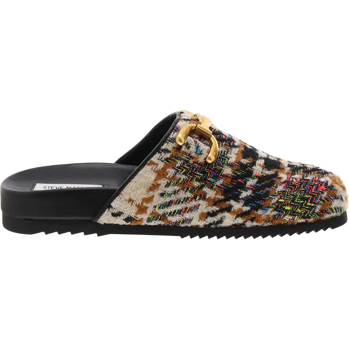 Masin Womens Chain Slip-On Mules