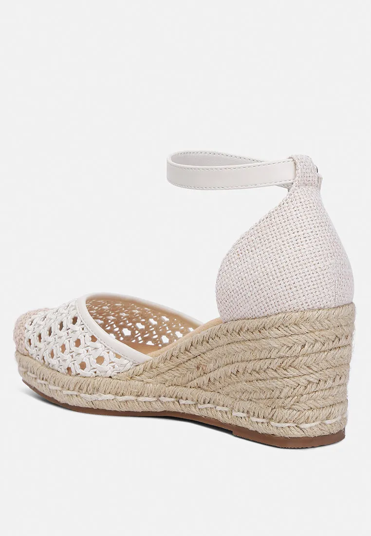 mason pin buckle wedge heel espradilles