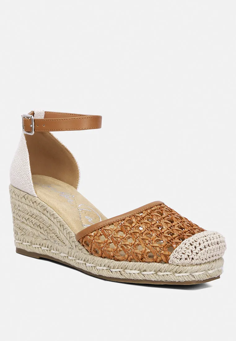 mason pin buckle wedge heel espradilles
