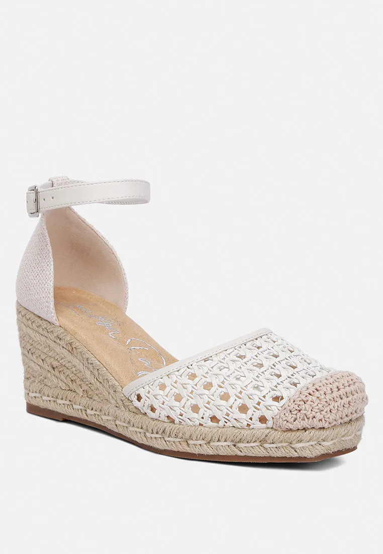 mason pin buckle wedge heel espradilles