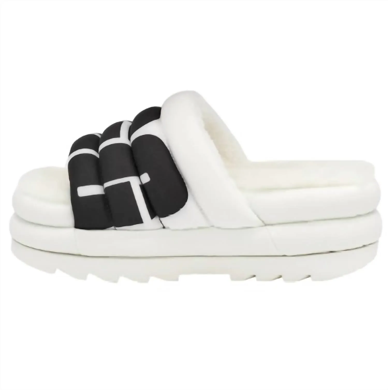 Maxi Slide Logo In White