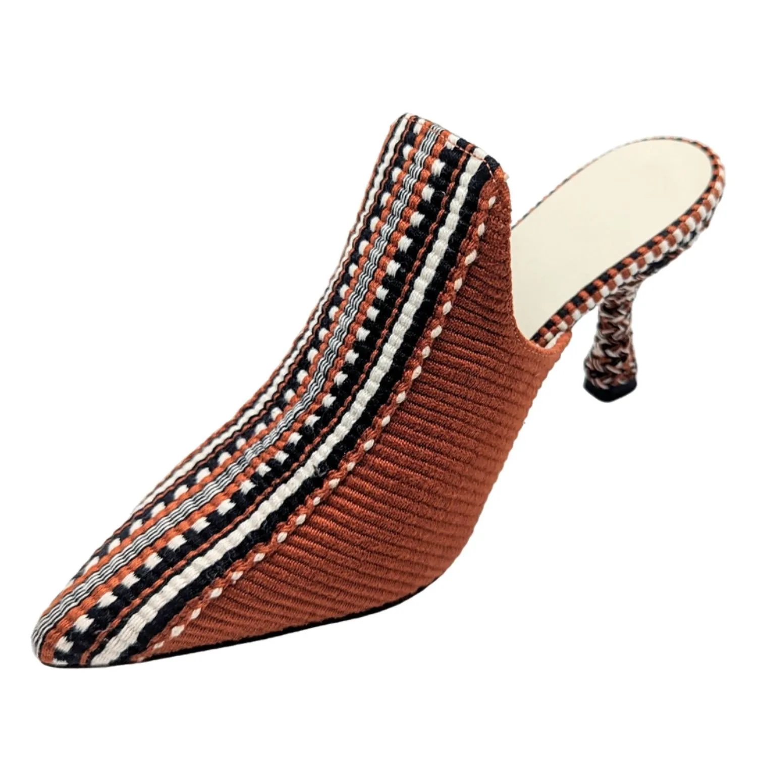 Mencia Heeled Mule In Cognac