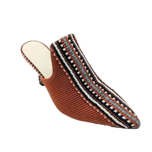 Mencia Heeled Mule In Cognac