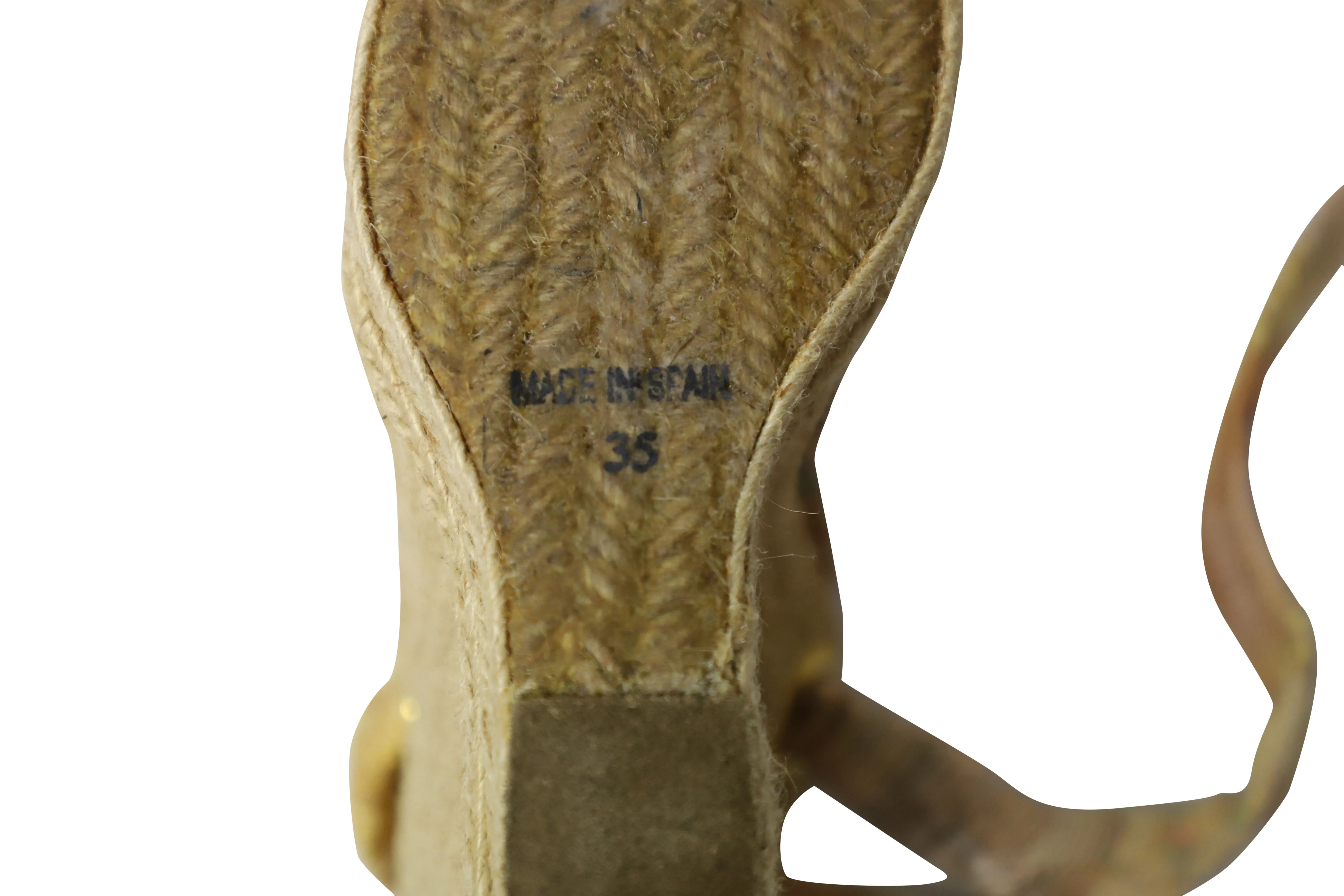 Missoni Knot Lace Espadrille Wedges in Beige Canvas