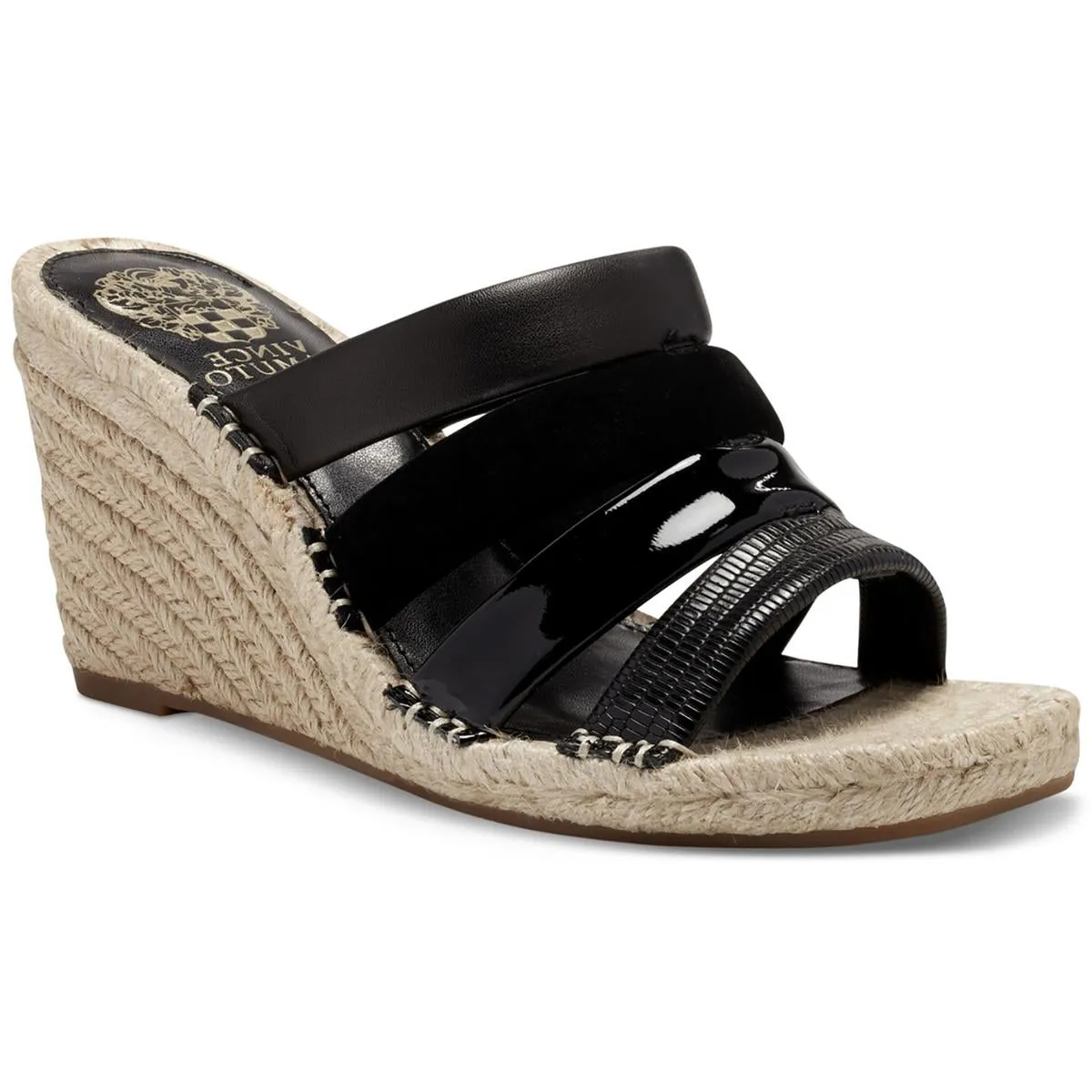 Molisana  Womens Leather Slip On Espadrilles