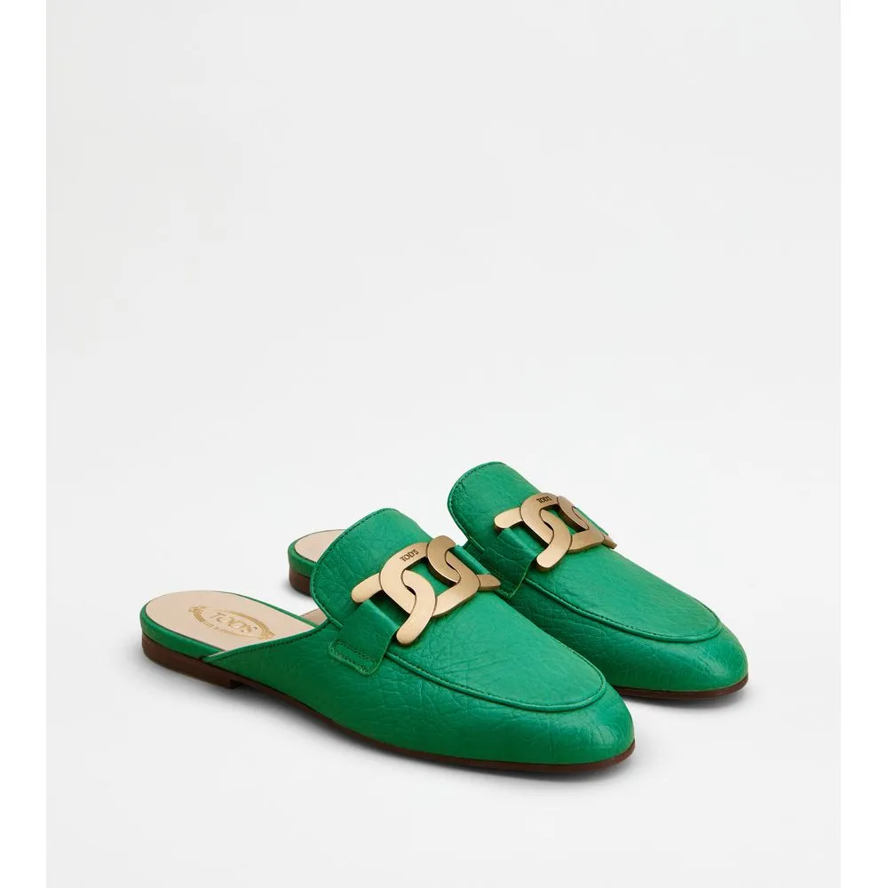 Mules in Leather