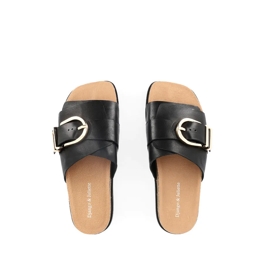 NABEELA - BLACK LEATHER