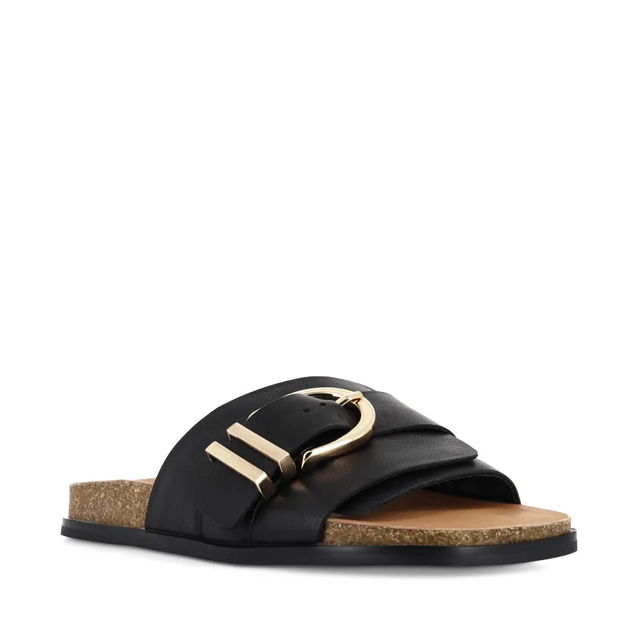 NABEELA - BLACK LEATHER