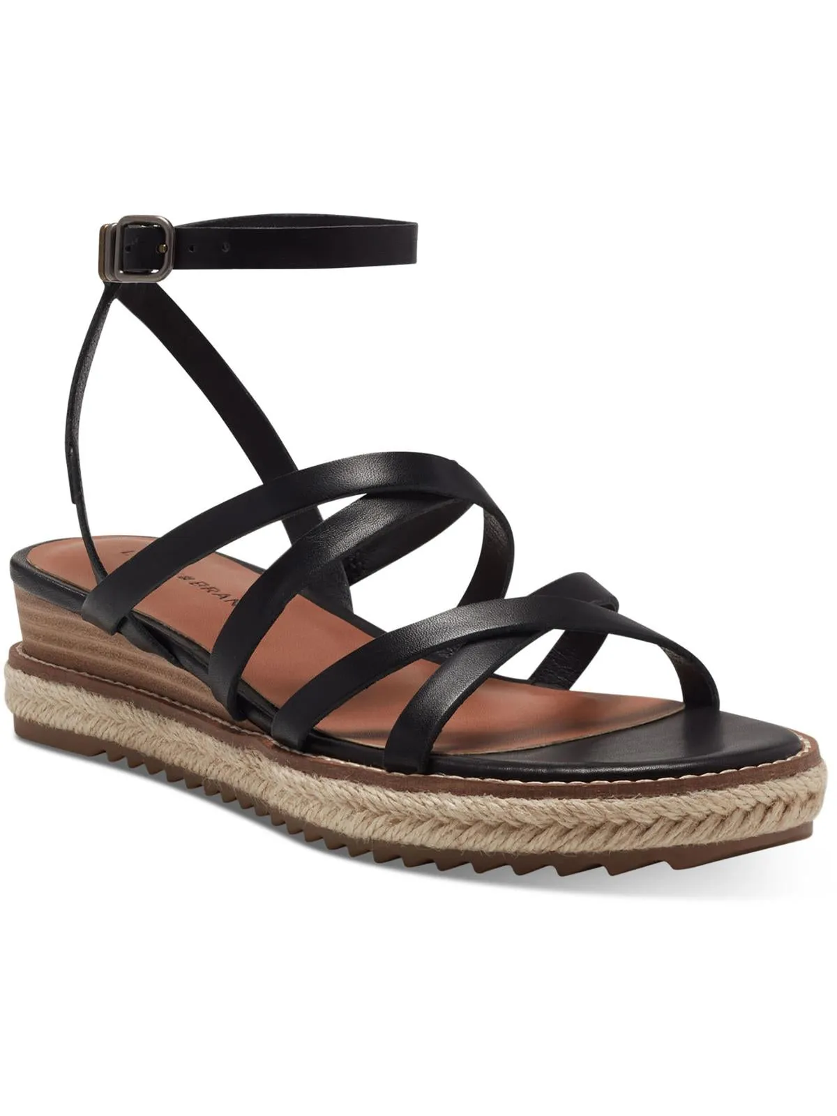 Nemelli Womens Strappy Leather Espadrilles