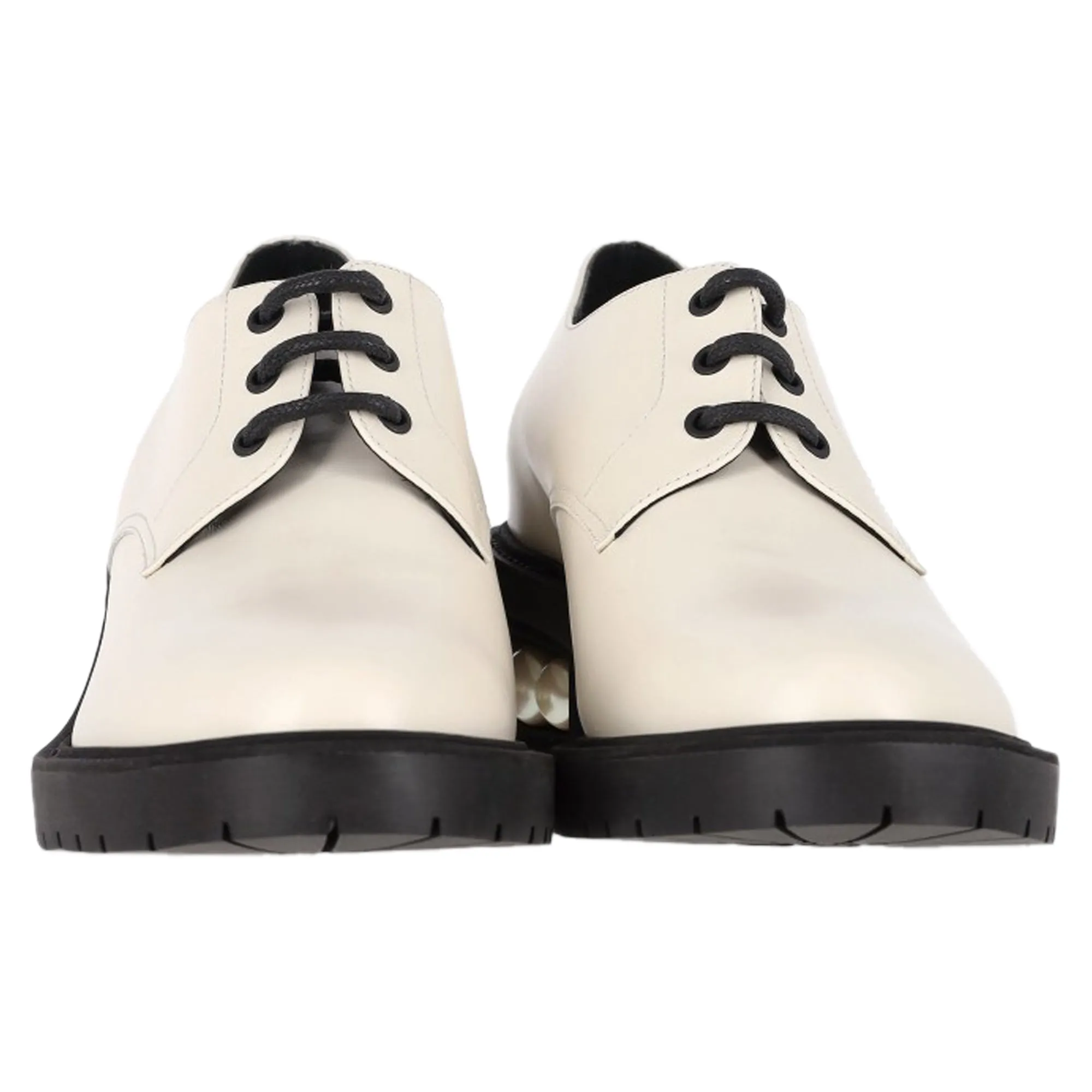 Nicholas Kirkwood Casati Derbys in White Leather