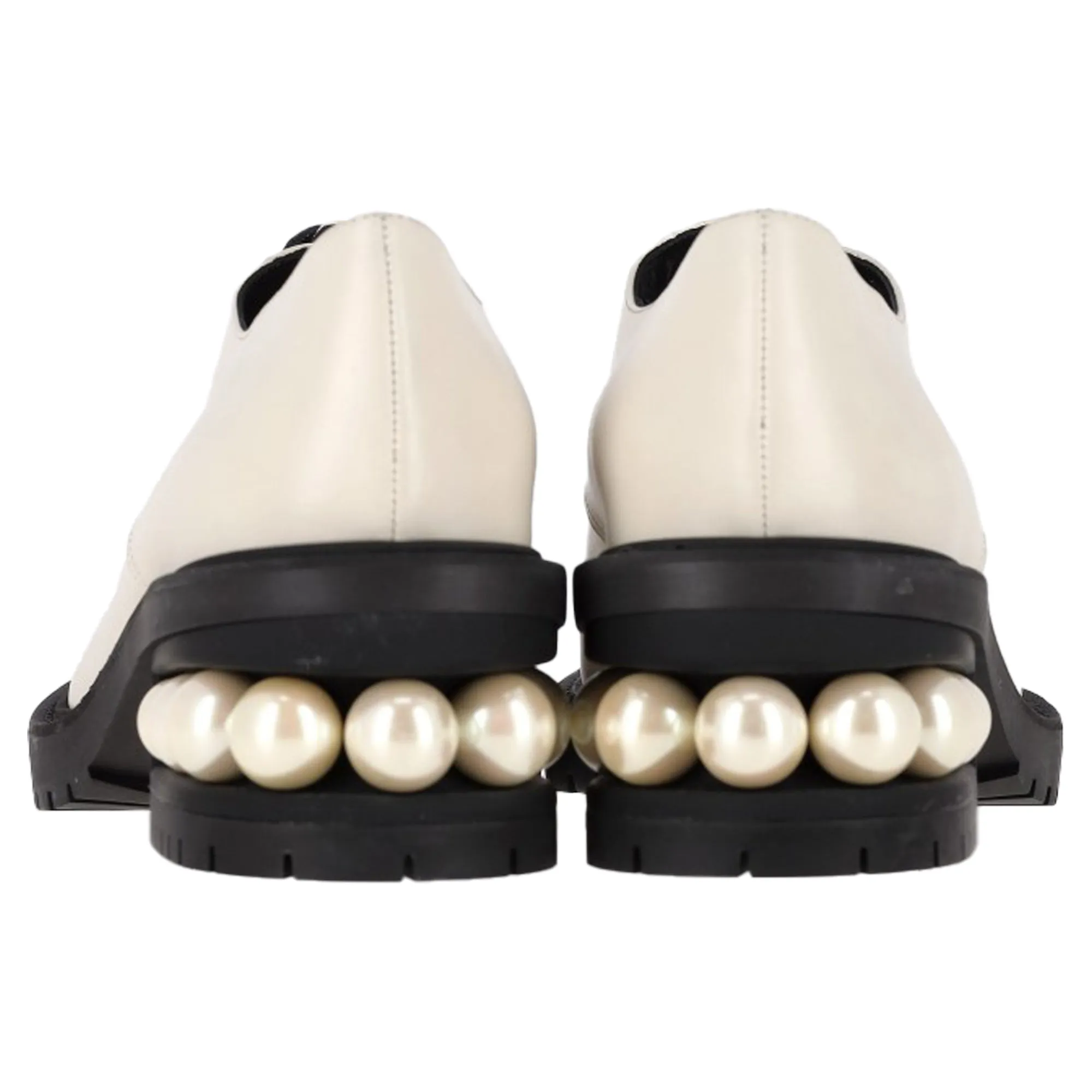 Nicholas Kirkwood Casati Derbys in White Leather