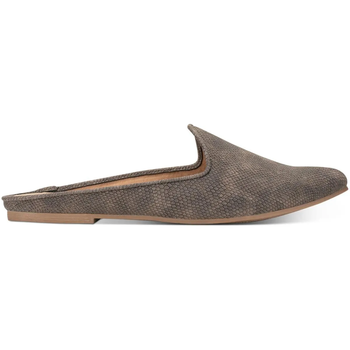 Ninna Womens Faux Leather Padded Insole Mules