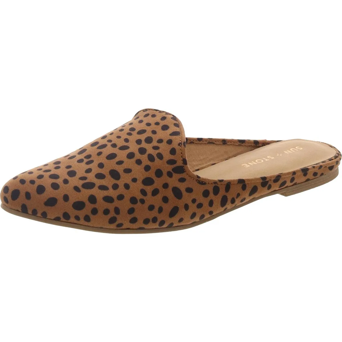 Ninna Womens Faux Suede Pointed Toe Mules
