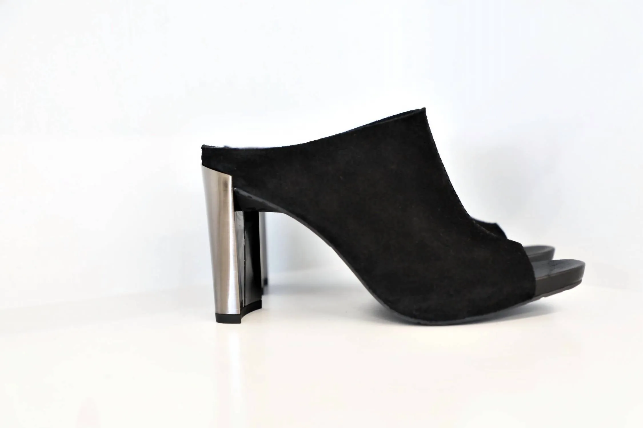 Nobby Open Toe Mule In Black