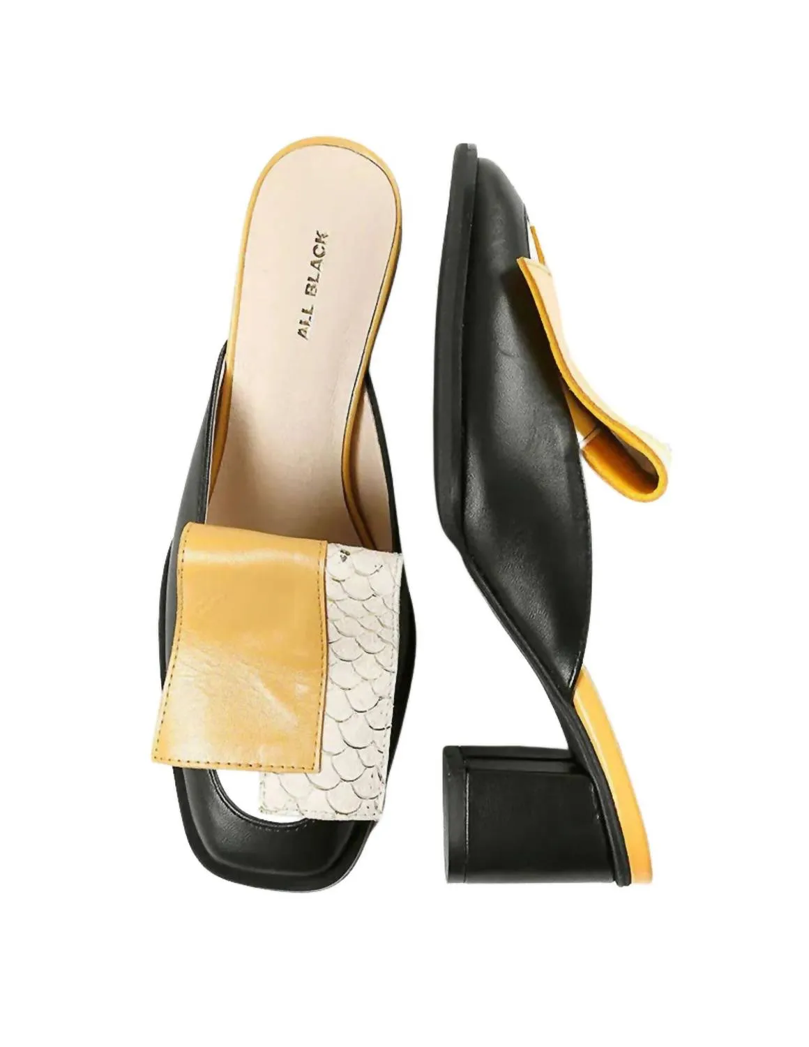Nu Bow Mule In Black