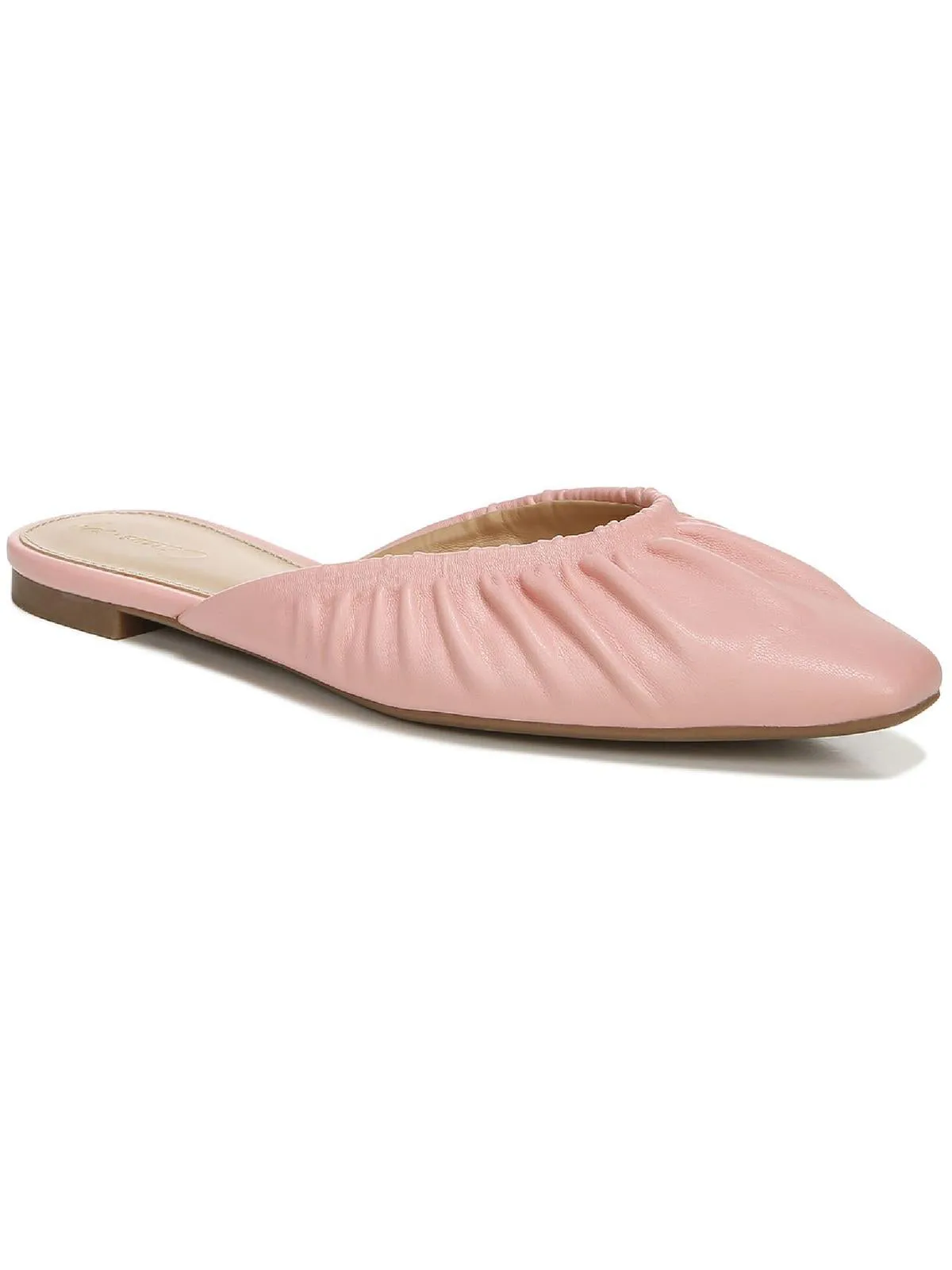 Odena Womens Faux Leather Square Toe Mules