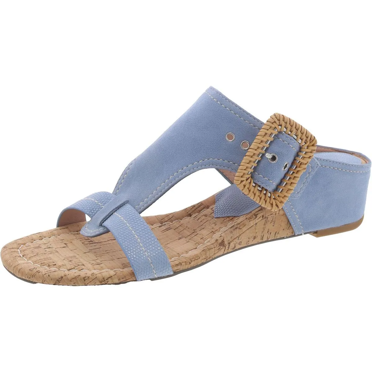 Ofelia Womens Adjustable Cork Wedge Sandals