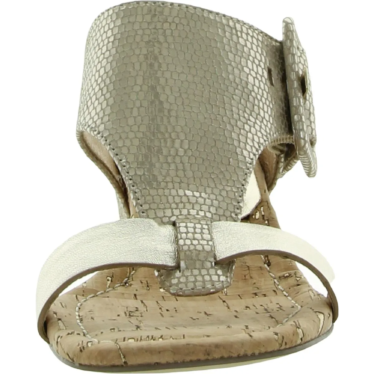 Ofelia Womens Adjustable Cork Wedge Sandals
