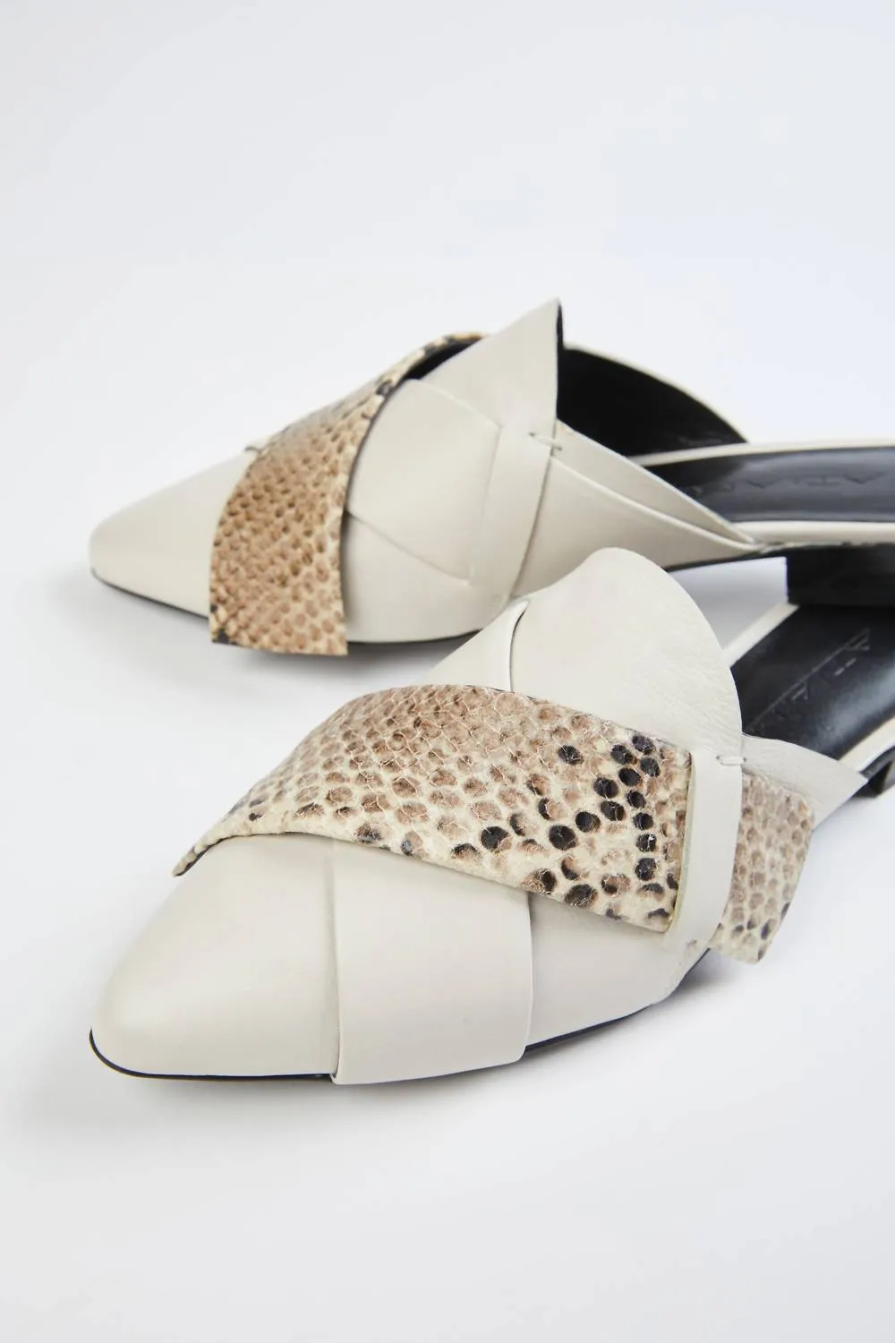 Origami Slipper In Bone