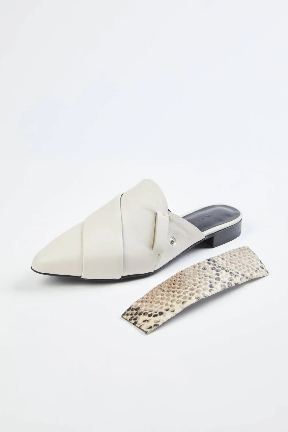 Origami Slipper In Bone