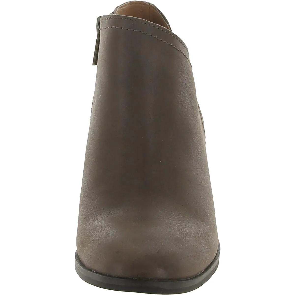 Panally Womens Leather Block Heel Mules