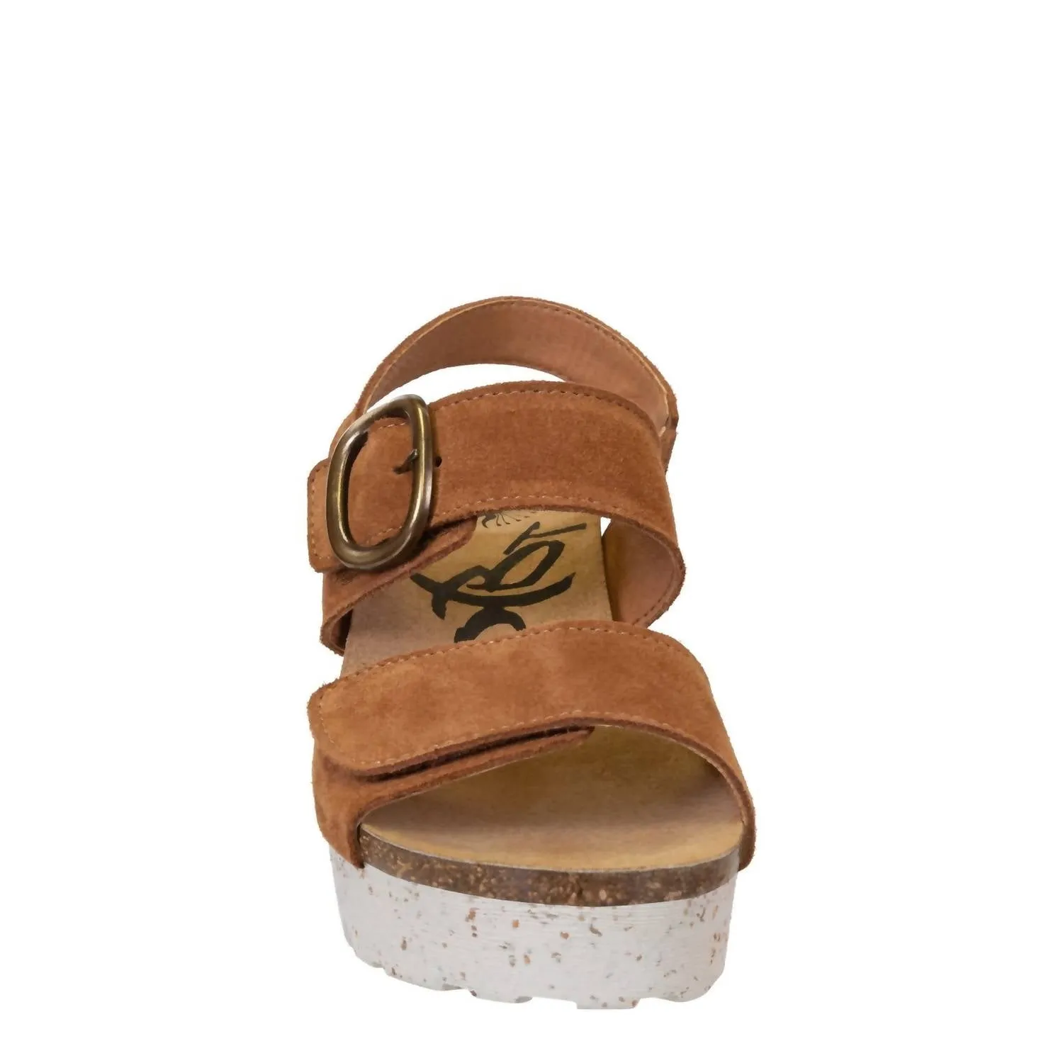 Peasant Wedge Sandal In Camel