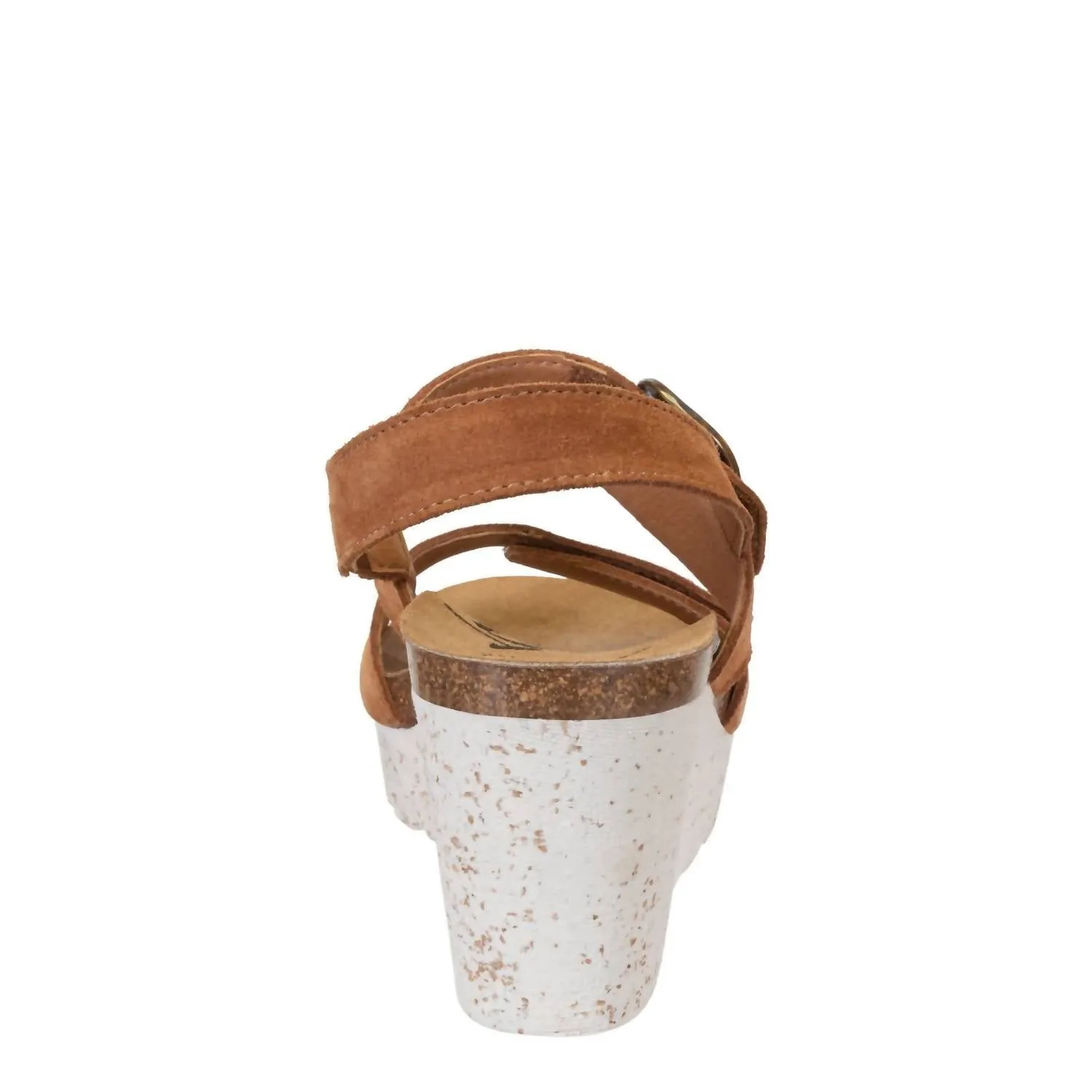 Peasant Wedge Sandal In Camel