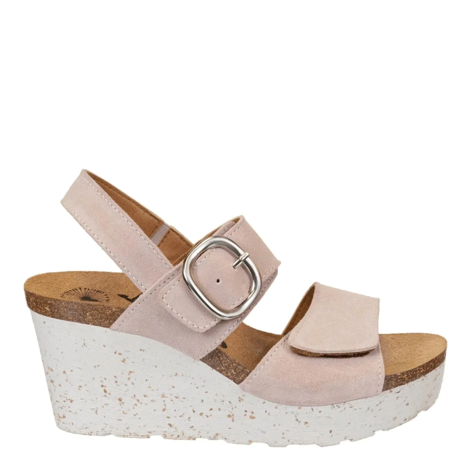 Peasant Wedge Sandal In Rosette