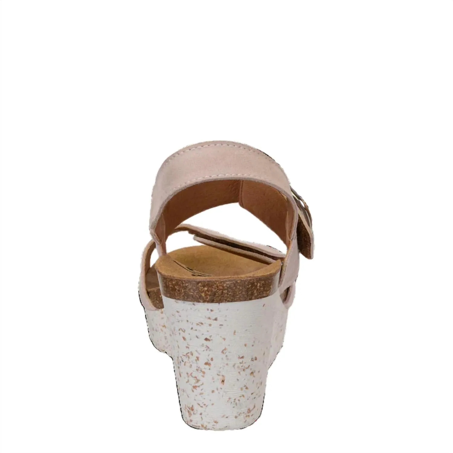 Peasant Wedge Sandal In Rosette