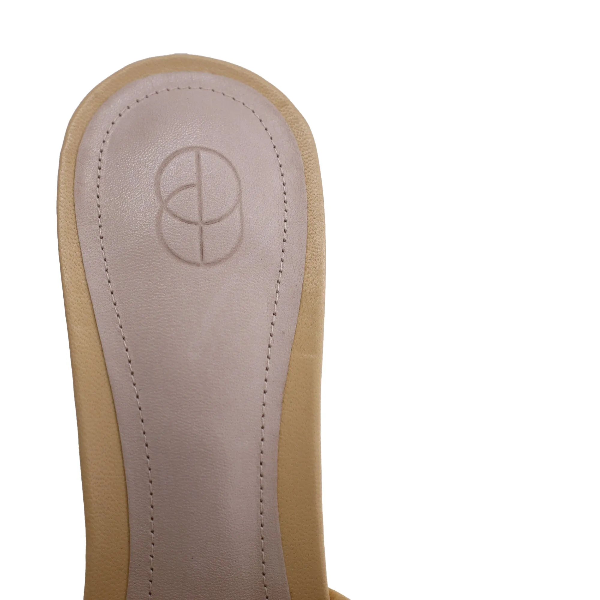 Porte & Paire Leather-Trimmed Mules in Beige Raffia