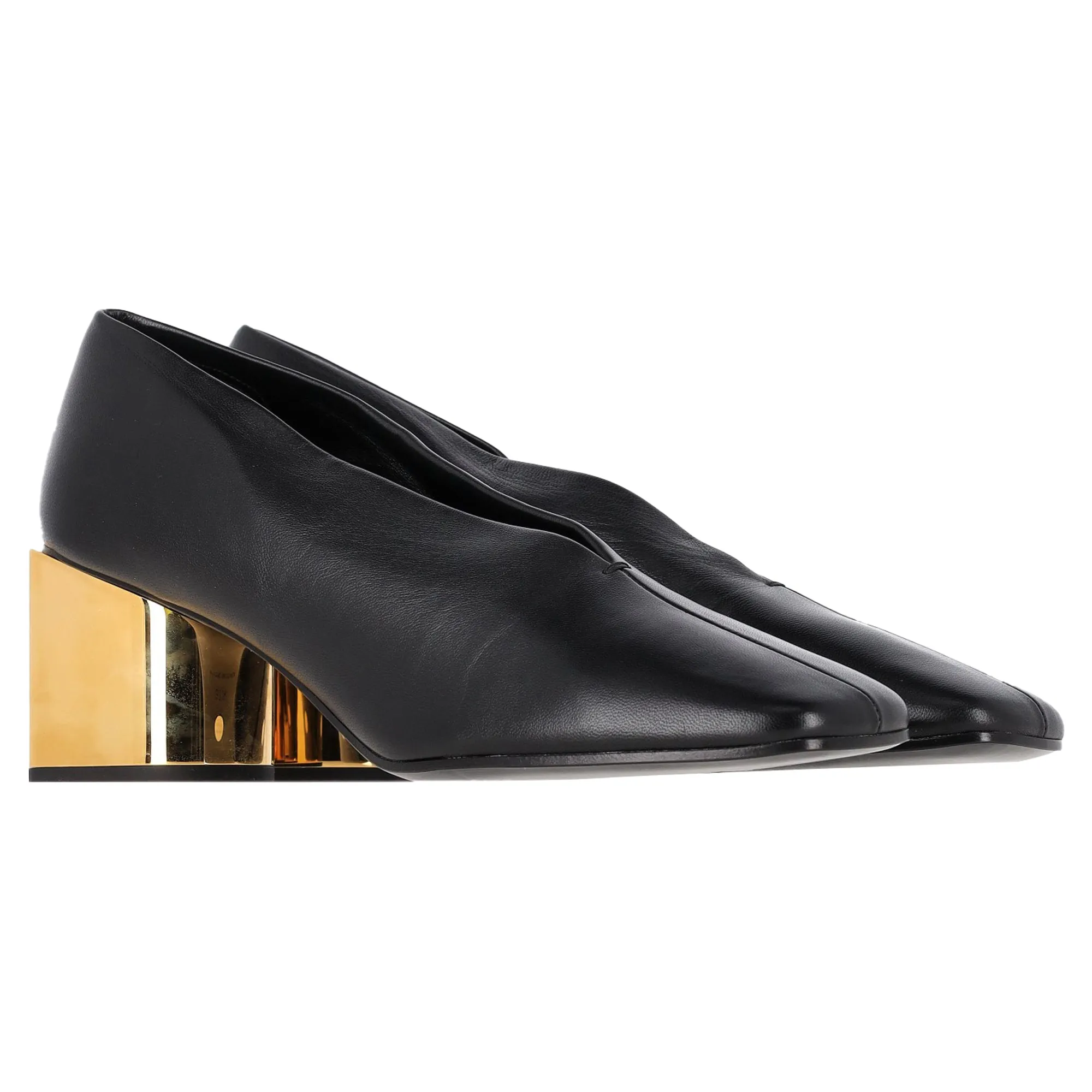 Proenza Schouler Block Heel Pumps In Black Leather