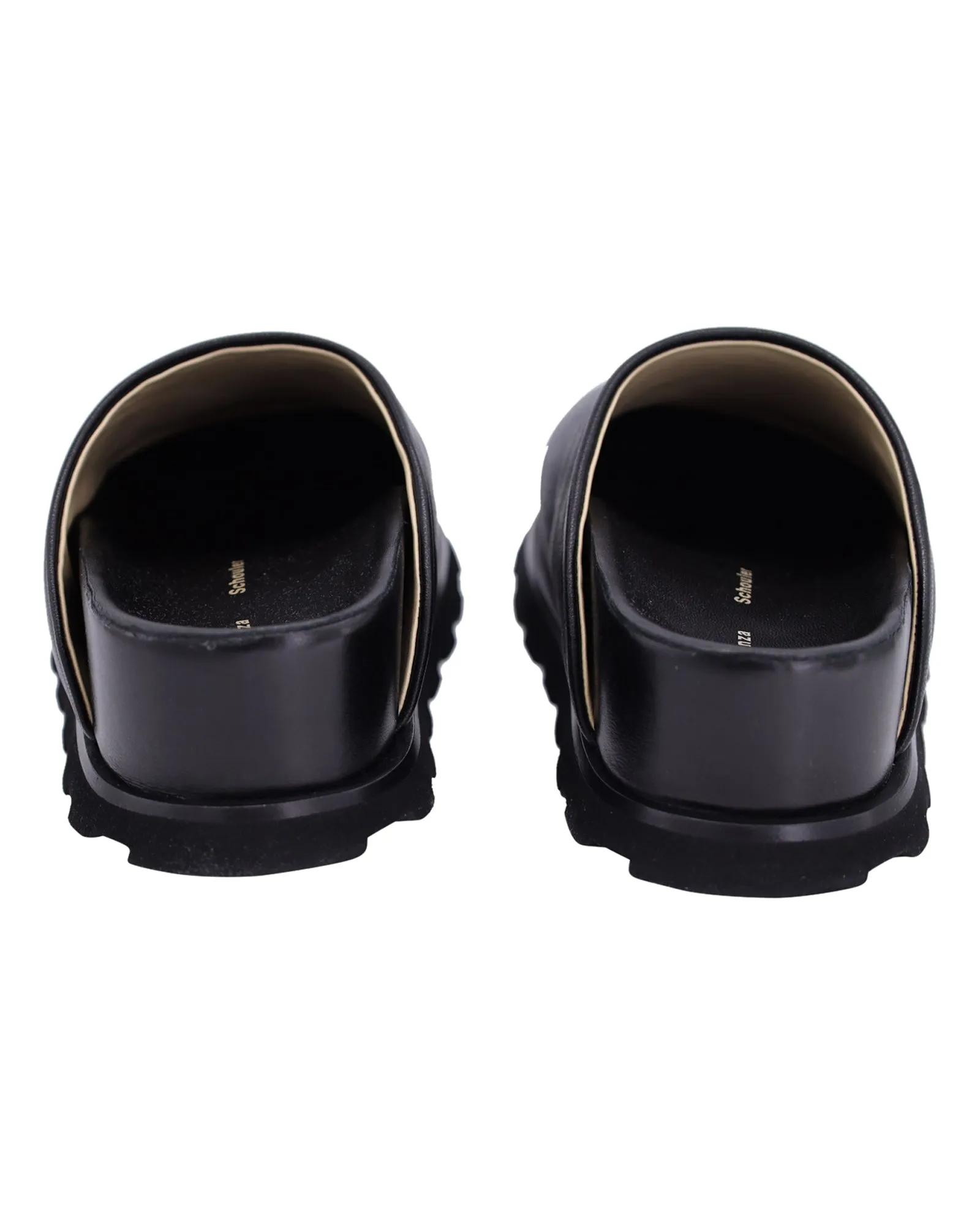 Proenza Schouler Forma Mules in Black Leather