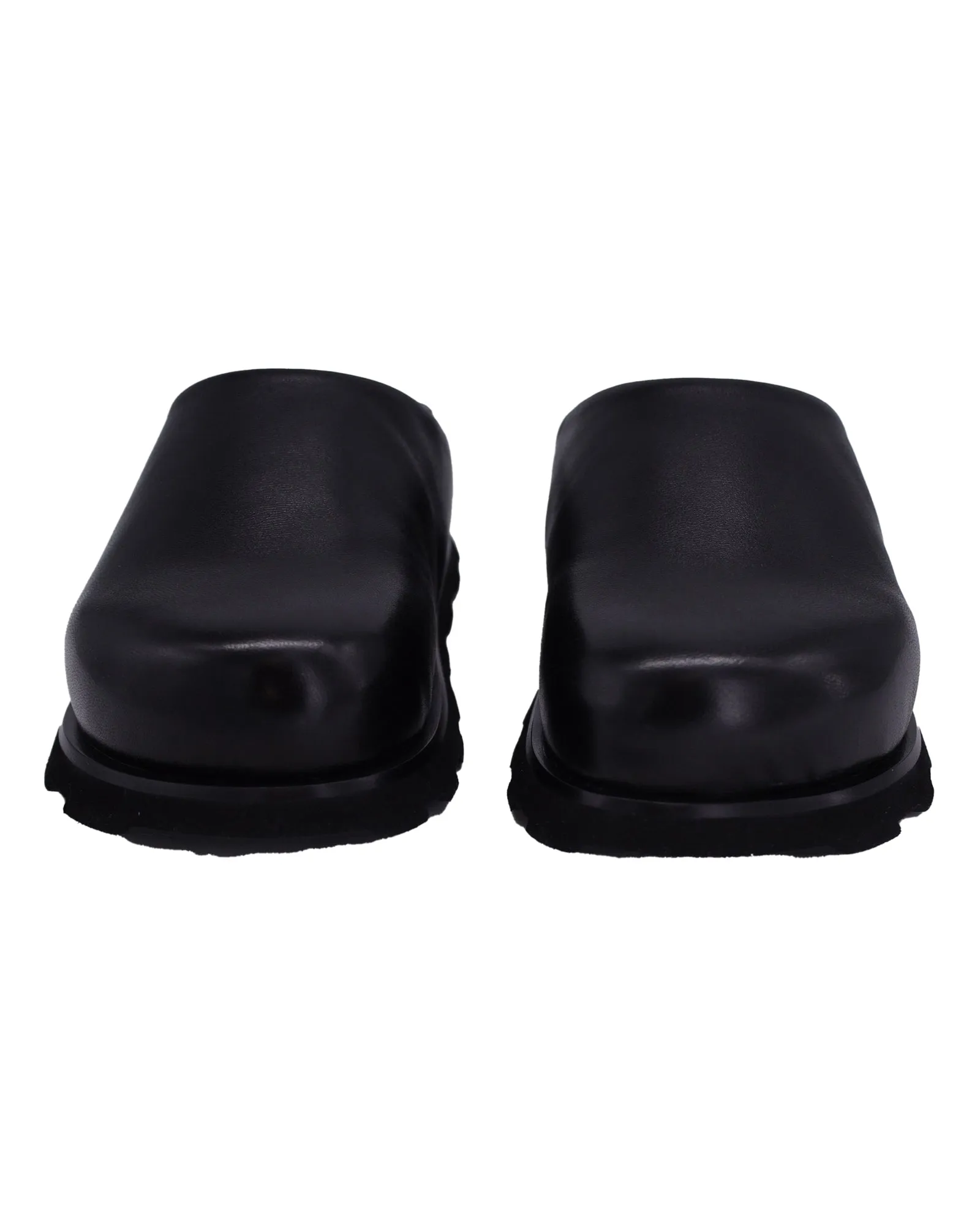 Proenza Schouler Forma Mules in Black Leather