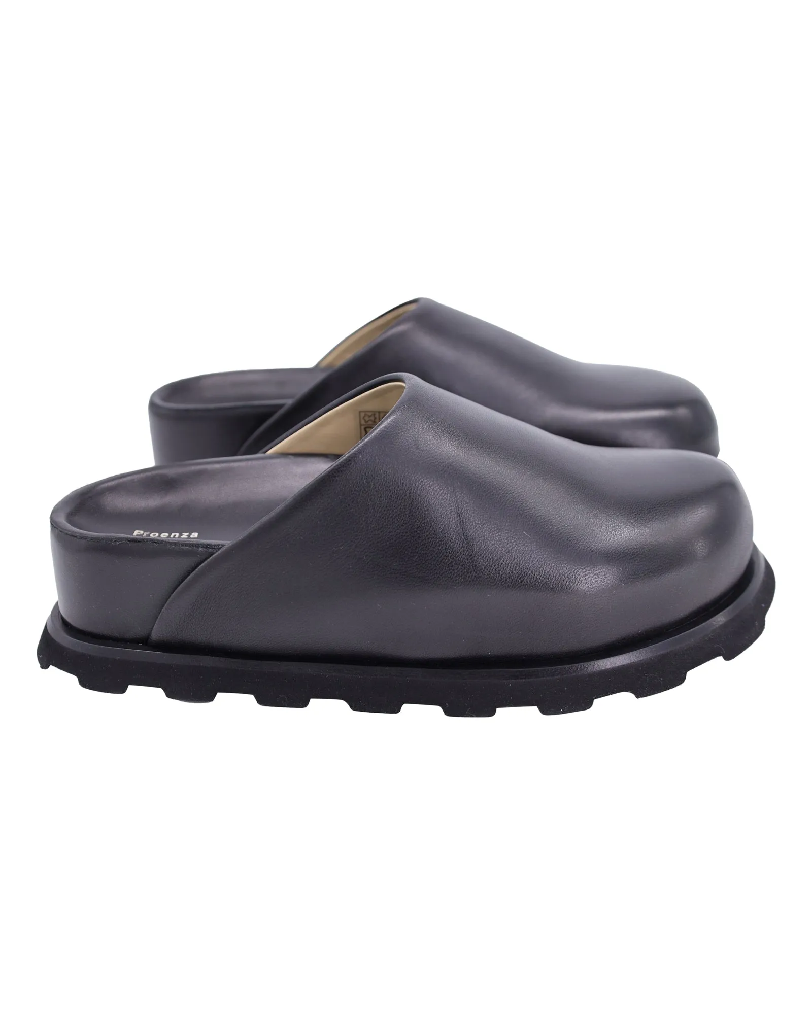 Proenza Schouler Forma Mules in Black Leather