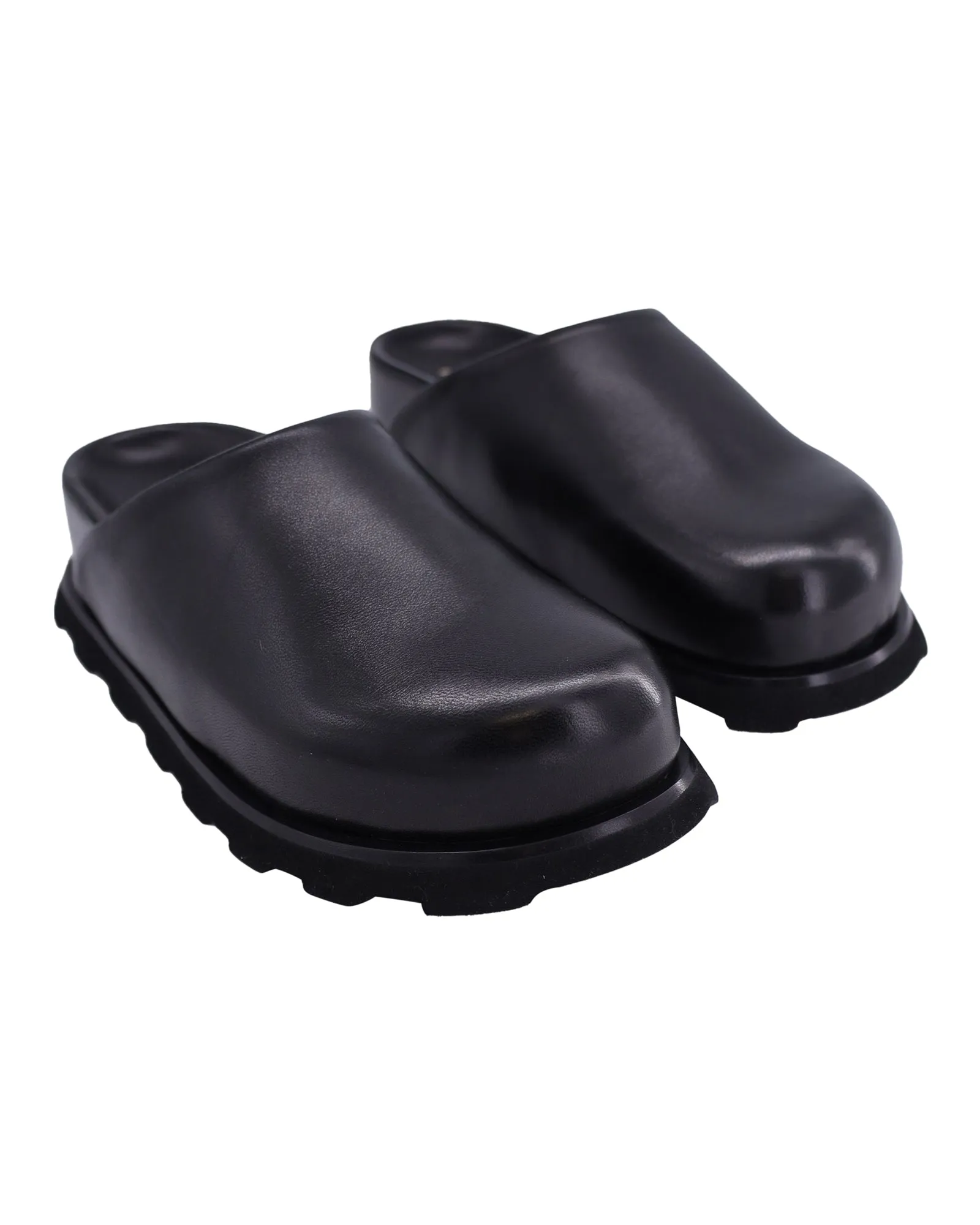 Proenza Schouler Forma Mules in Black Leather