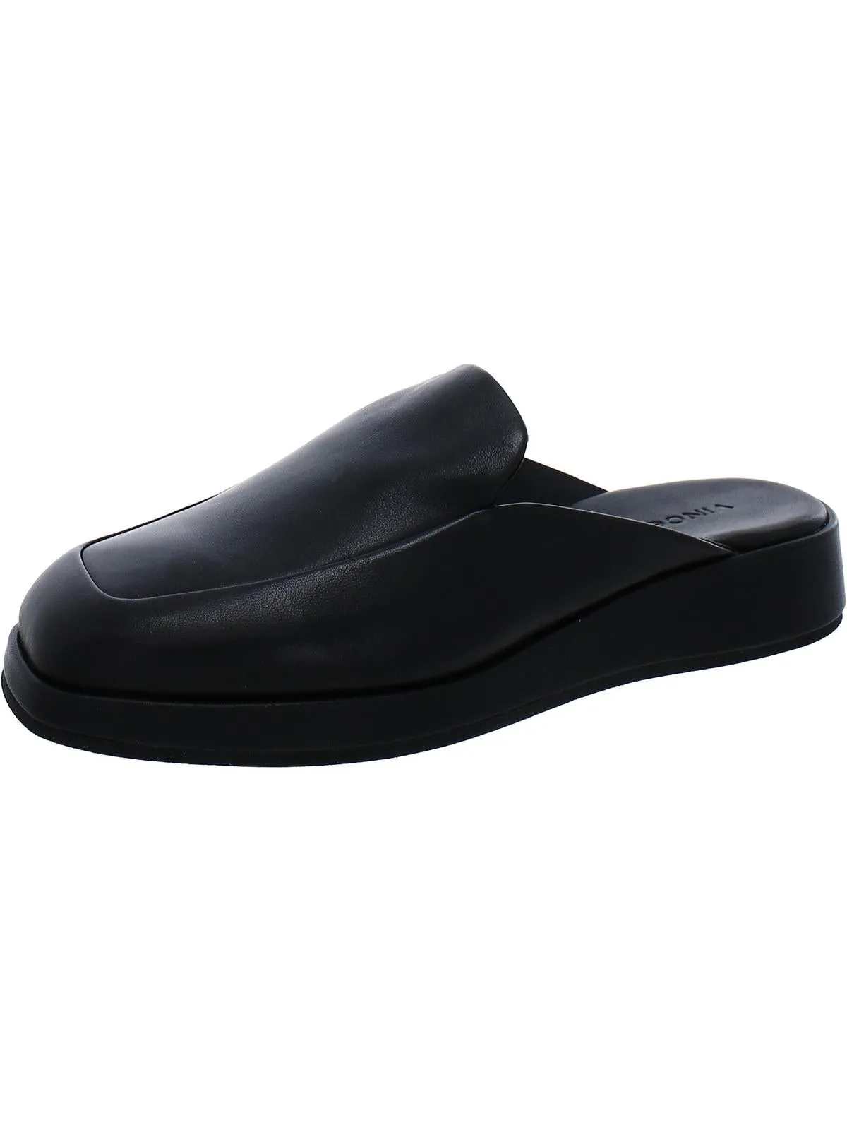 Raquel Womens Leather Square Toe Mules