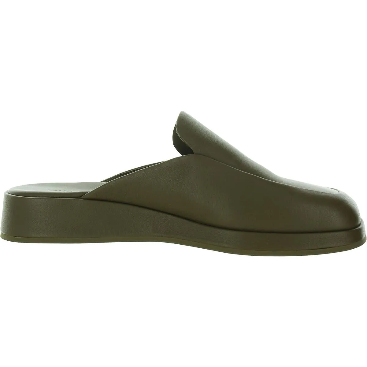Raquel Womens Leather Square Toe Mules